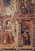 CRIVELLI, Carlo Annunciation with St Emidius fg painting
